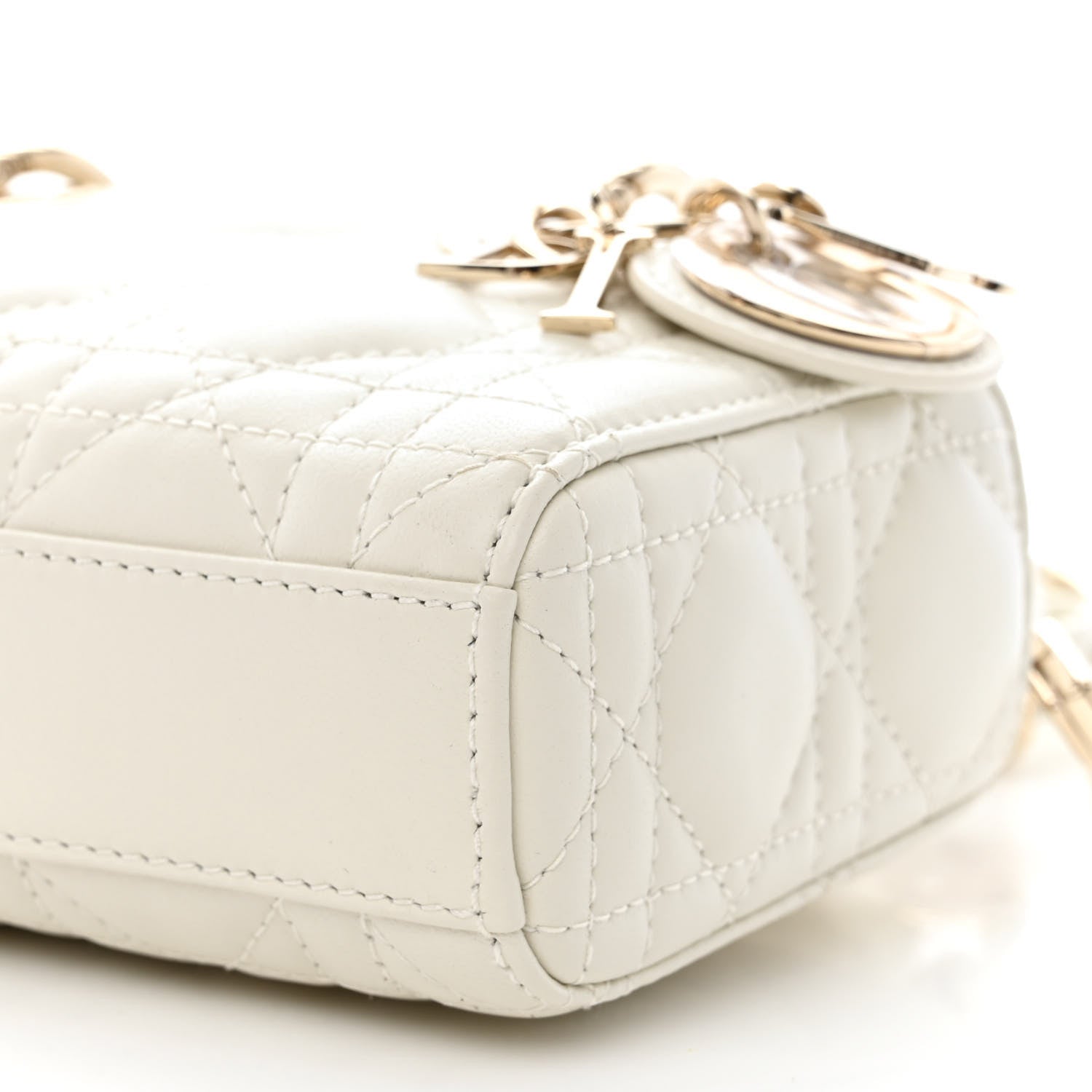 Christian Dior Lambskin Cannage Micro Lady D-Joy Latte 10 of 10