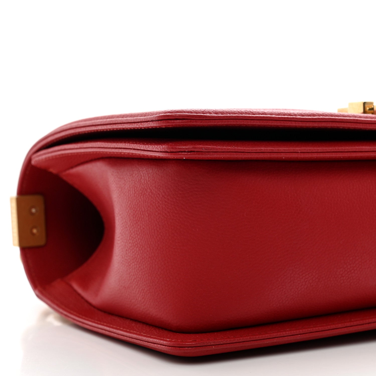 Chanel Caviar Quilted Medium Boy Flap Red 9 of 10