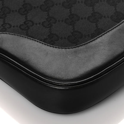 Gucci Monogram Small Jackie O Hobo Black 10 of 11