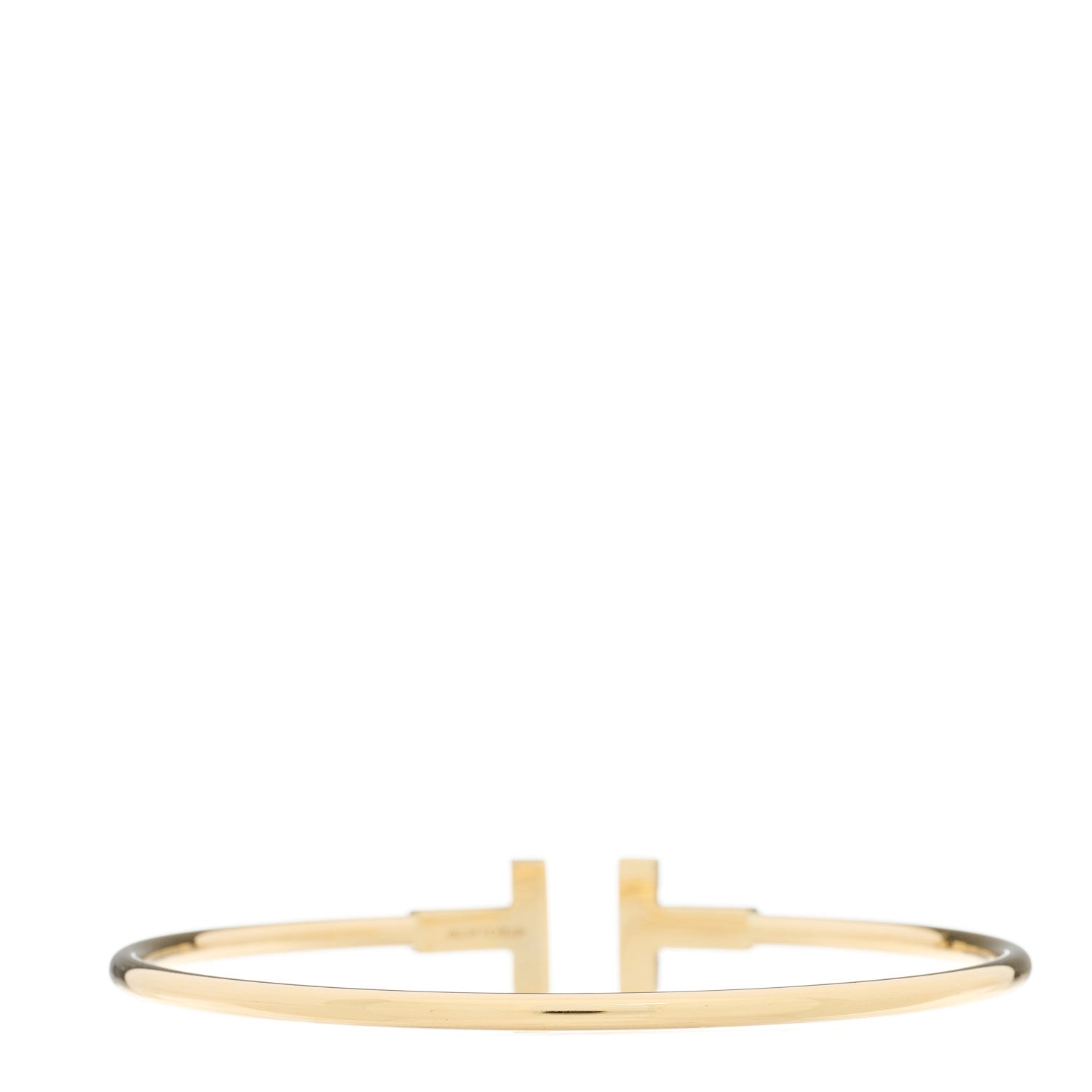 Tiffany 18K Yellow Gold T Wire Bracelet 2 of 3