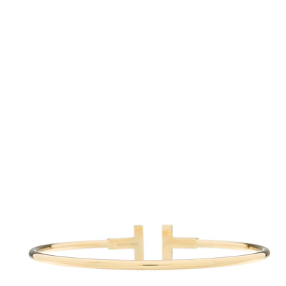 Tiffany 18K Yellow Gold T Wire Bracelet 2 of 3