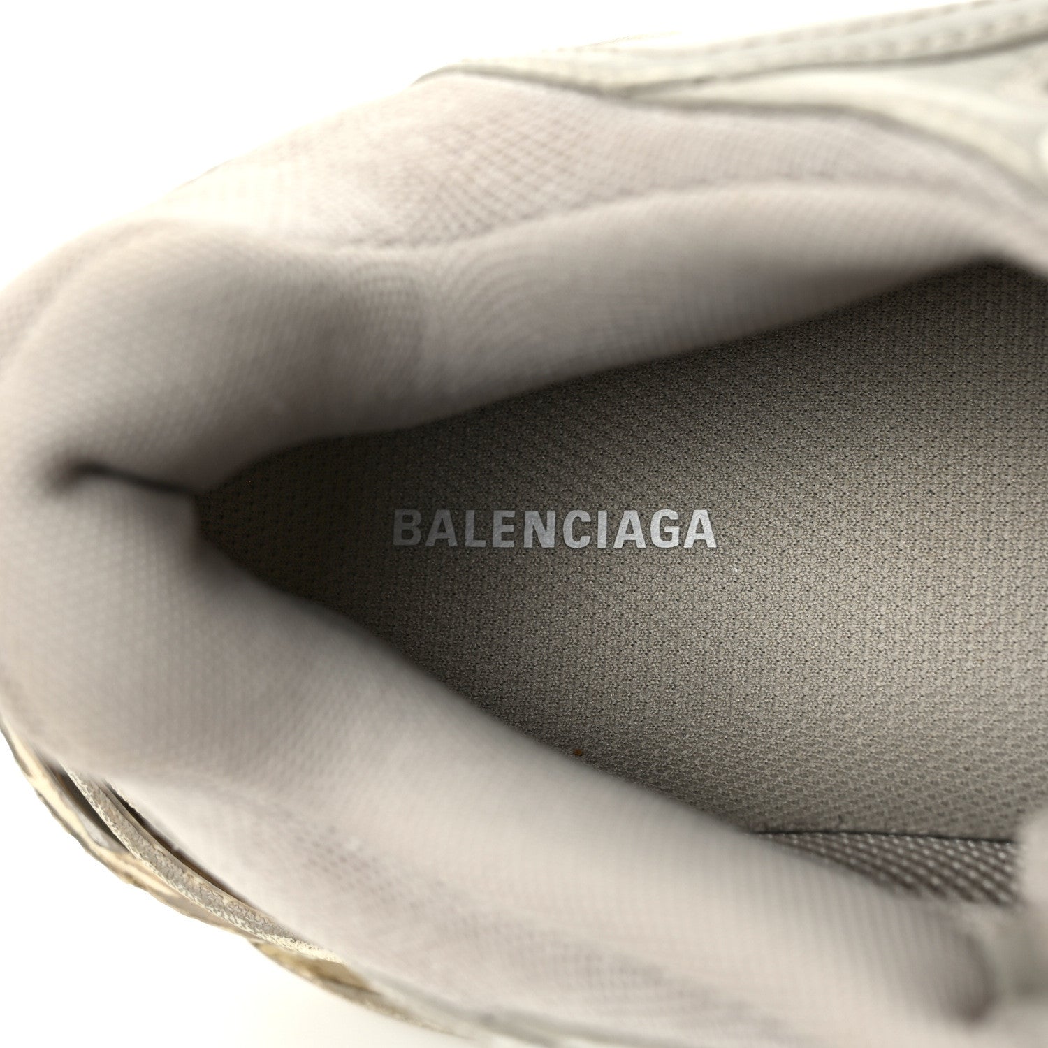 Balenciaga Fabric Mesh Distressed Womens Triple S Sneakers 41 Beige 7 of 8