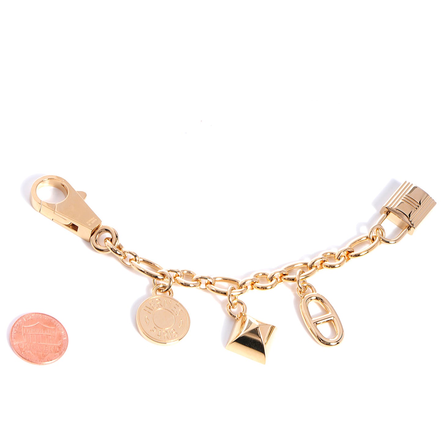 Permabrass Olga Bag Charm Gold
