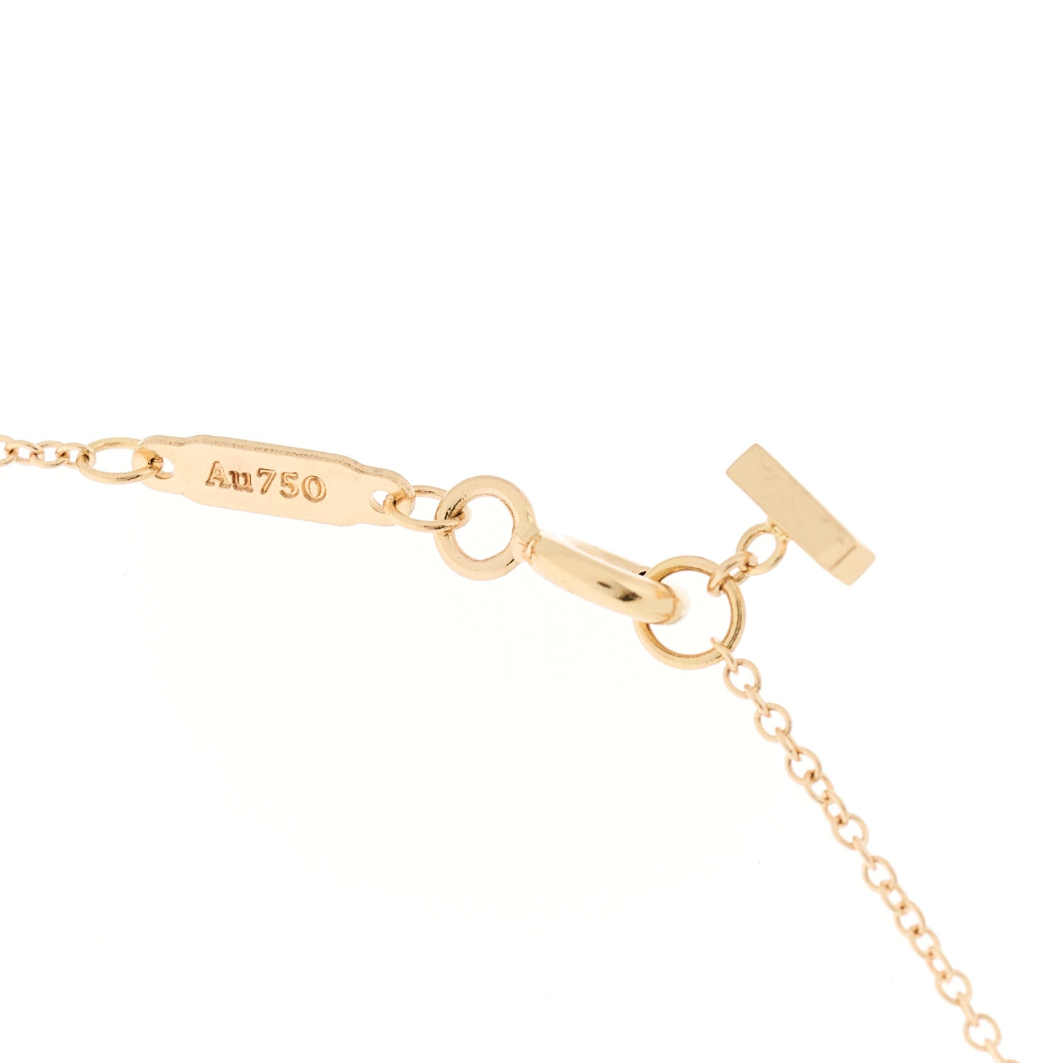 Tiffany 18K Rose Gold Small T Smile Pendant Necklace 5 of 6