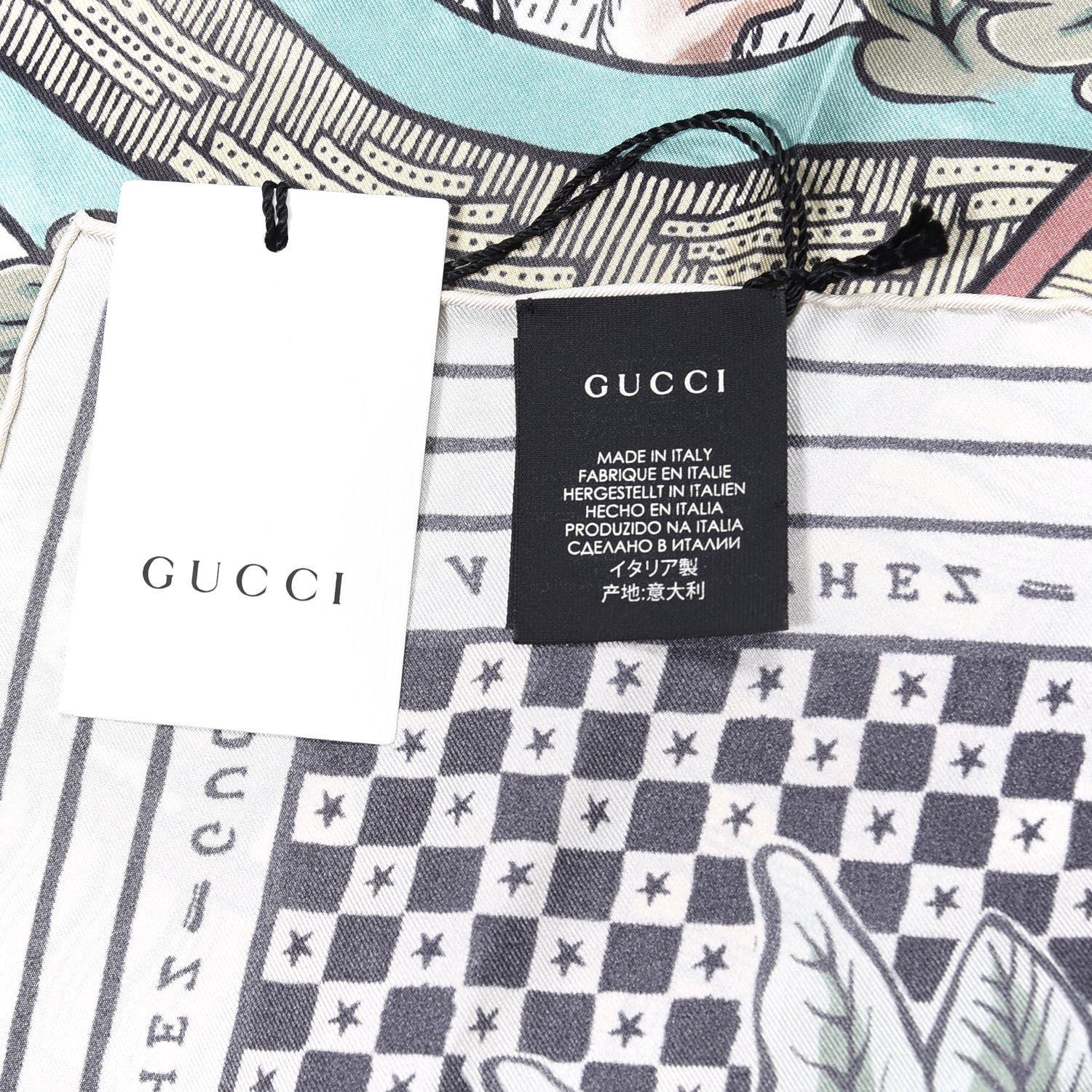 Gucci Silk Print Square Scarf Multicolor 2 of 3