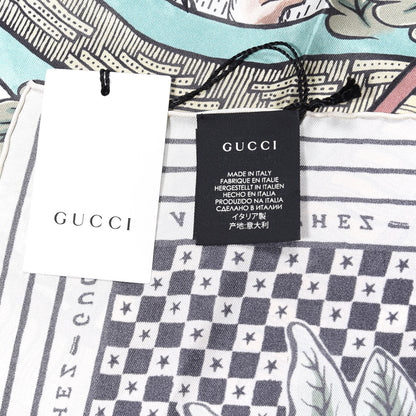 Gucci Silk Print Square Scarf Multicolor 2 of 3