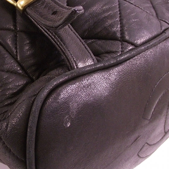 Chanel Lambskin Drawstring Backpack Black 6 of 10
