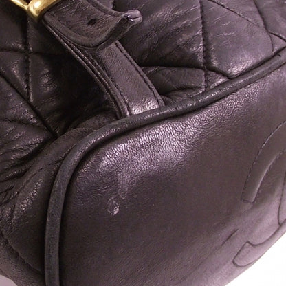 Chanel Lambskin Drawstring Backpack Black 6 of 10