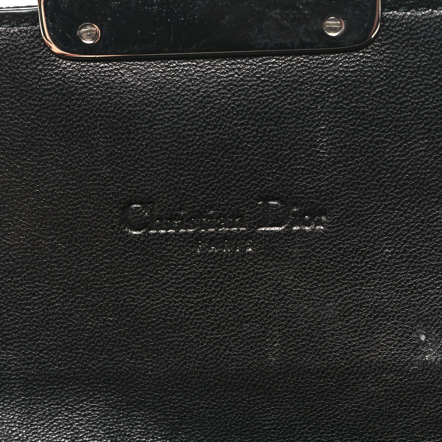 Lambskin Cannage Miss Dior Chain Wallet Black