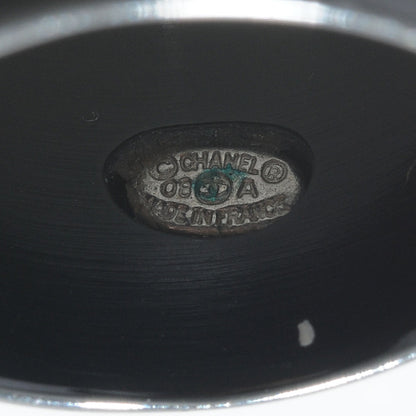 Chanel Resin Crystal CC Camellia Ring Black 6.5 5 of 5