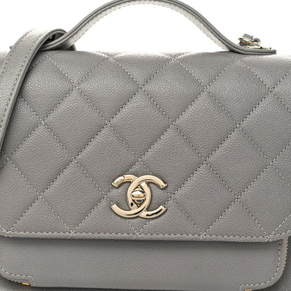 Chanel Caviar Quilted Medium Business Affinity Flap Grey 8 of 10