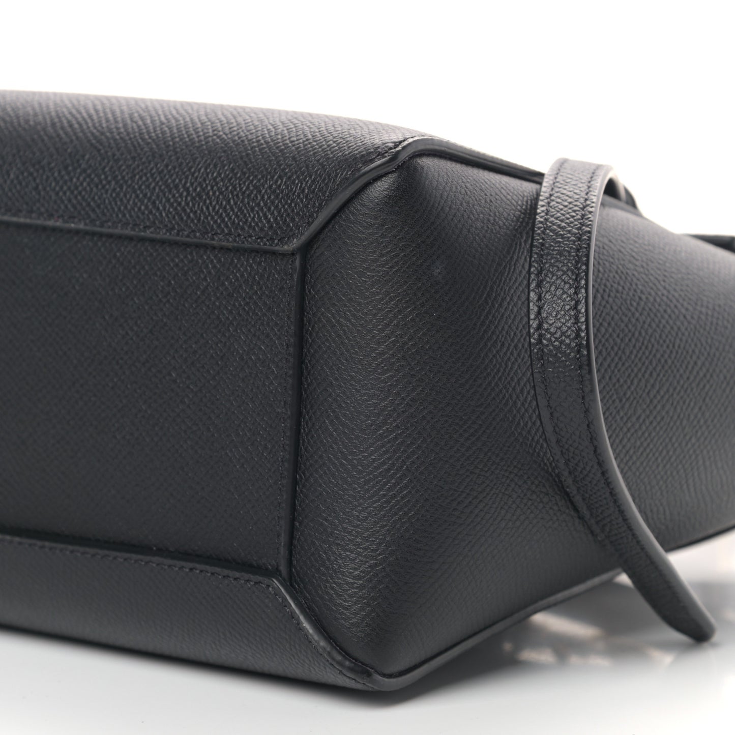 Grained Calfskin Nano Belt Bag Black