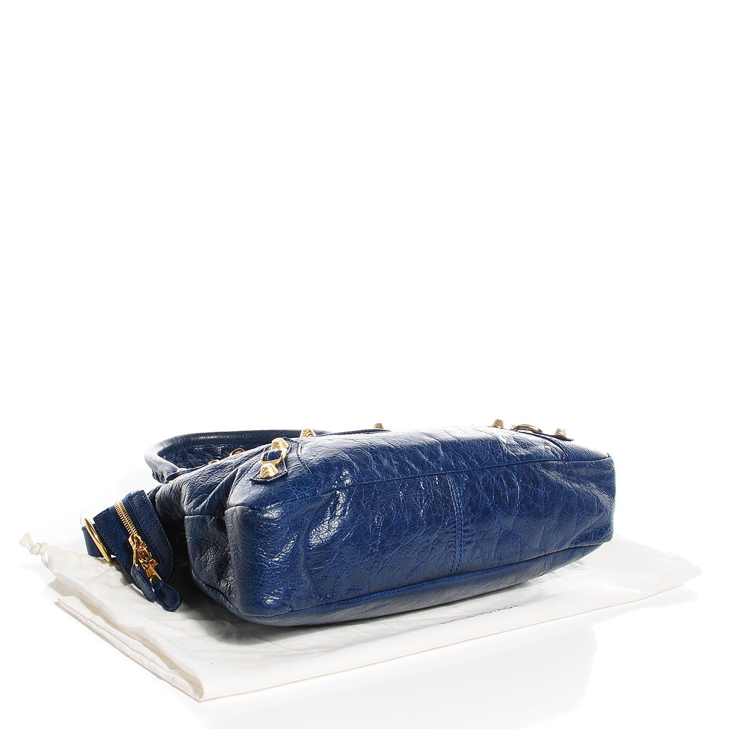Balenciaga Agneau Giant 12 Gold Hardware Town Bleu Mineral 4 of 15