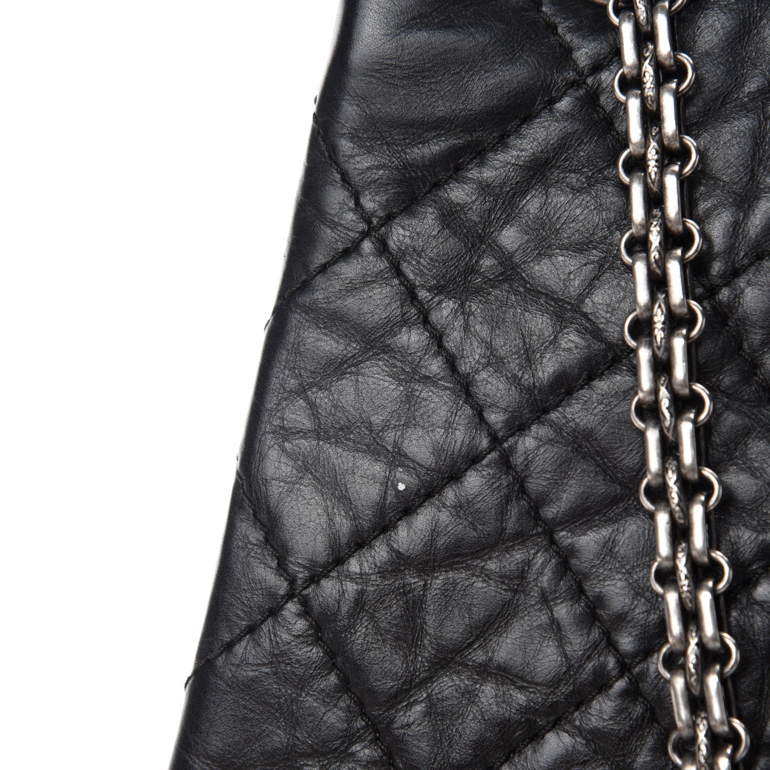 Chanel Aged Calfskin Reissue 2.55 Tote Black 8 of 13
