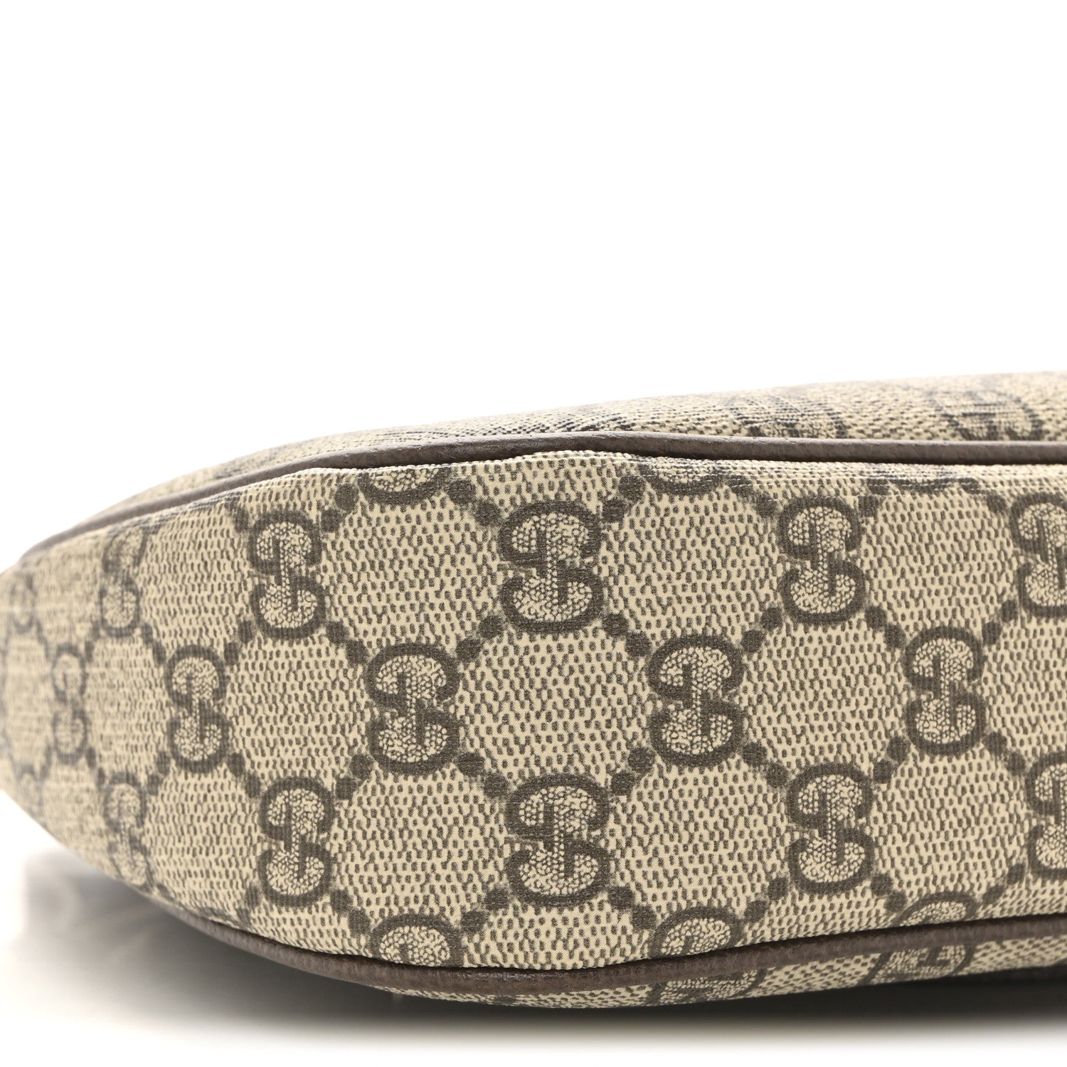 Gucci GG Supreme Monogram Textured Dollar Calfskin Small Ophidia Hobo Beige Ebony New Acero 9 of 12
