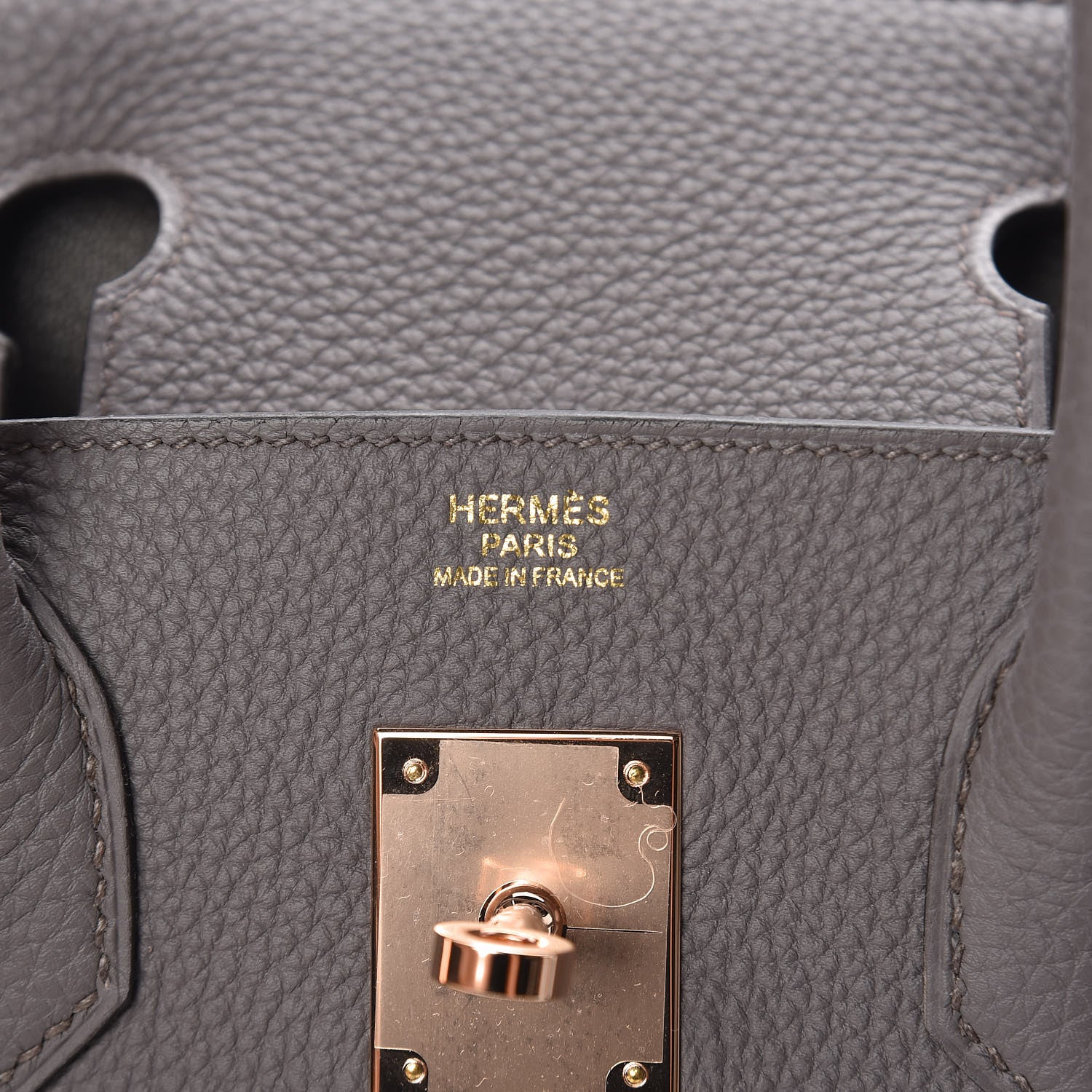 Hermes Togo Birkin 30 Etain 27 of 33