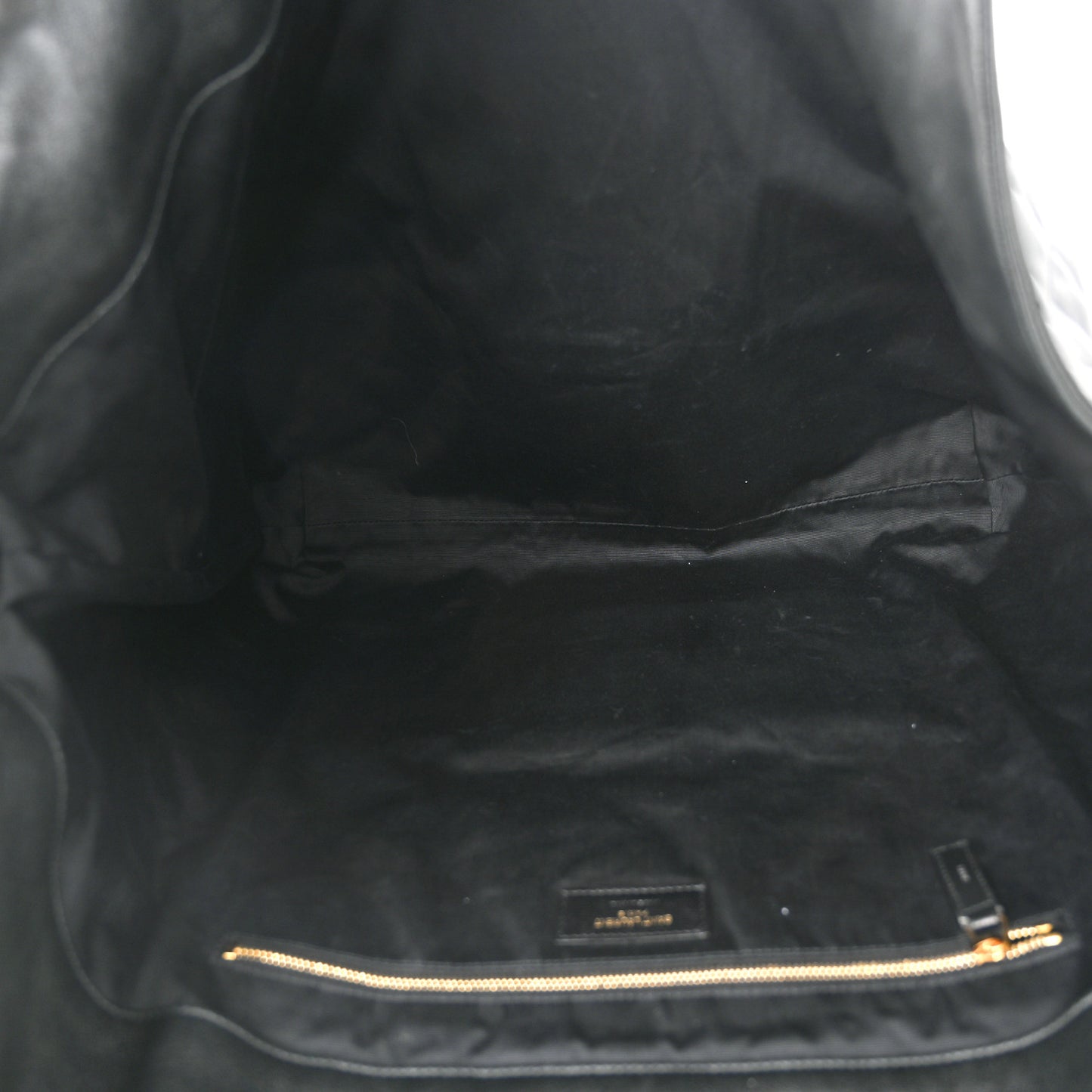 Lambskin Quilted Maxi Icare Shopping Tote Black