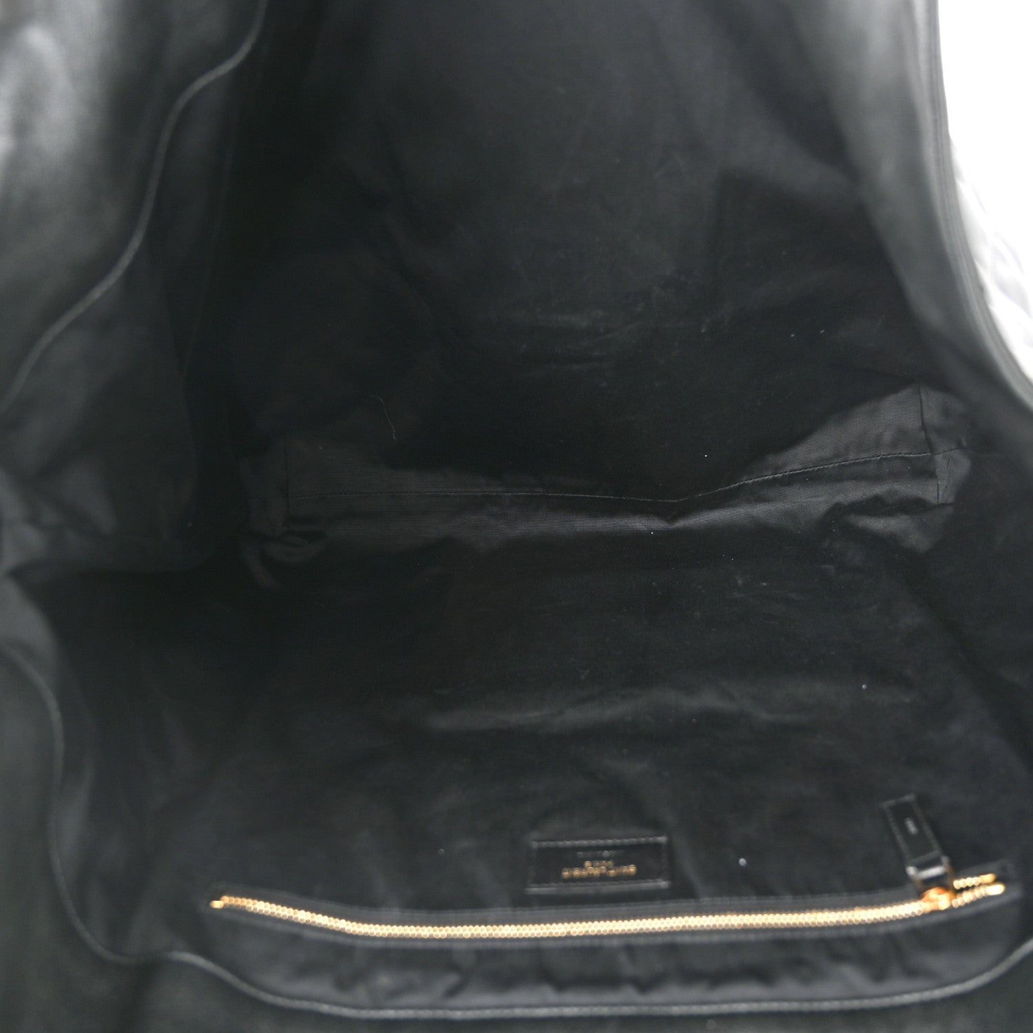 Saint Laurent Lambskin Quilted Maxi Icare Shopping Tote Black 6 of 12