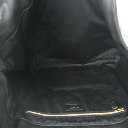 Saint Laurent Lambskin Quilted Maxi Icare Shopping Tote Black 6 of 12