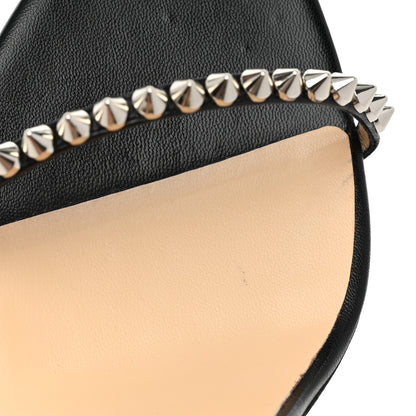 Christian Louboutin Kid Spiked So Me 100 Sandals 40 Black Silver 7 of 13