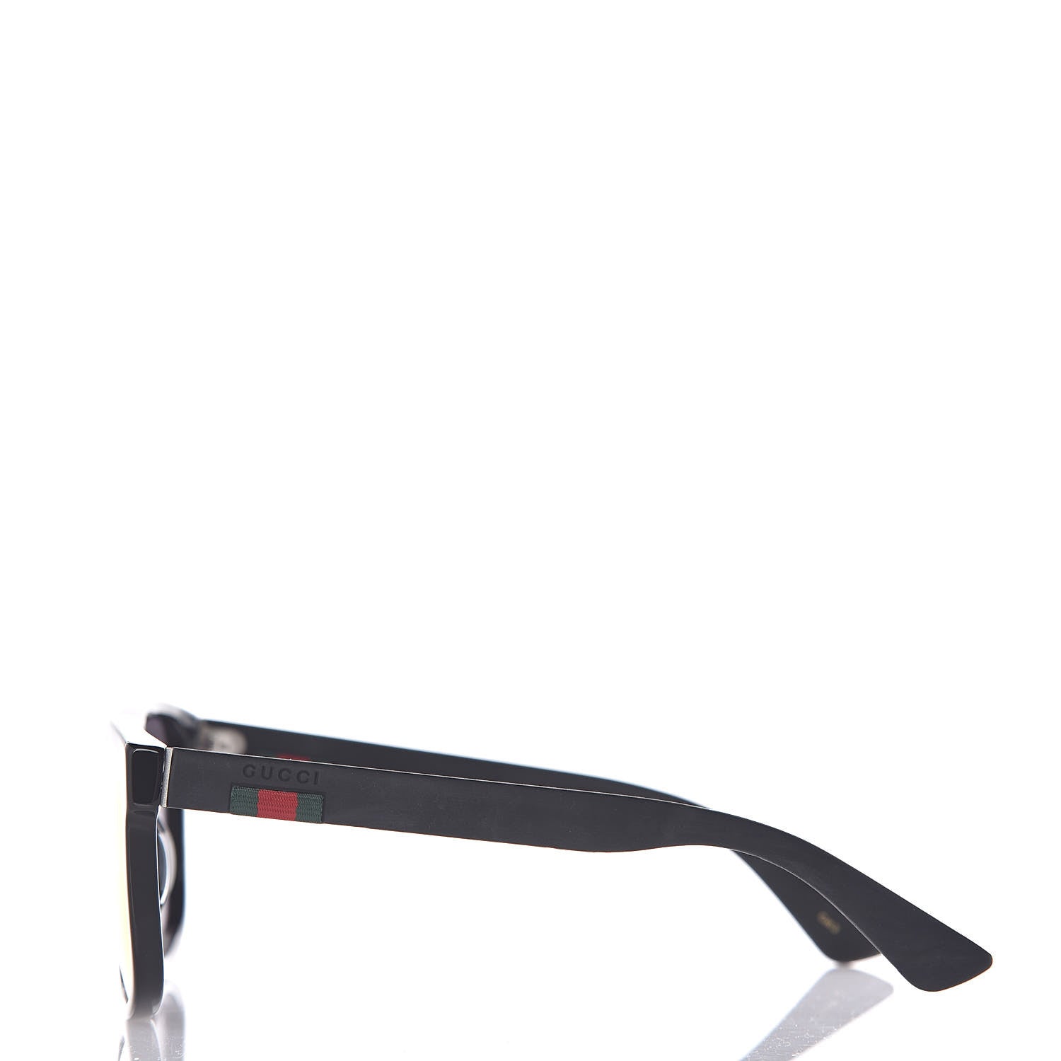 Gucci Web Square Frame GG0010S Sunglasses Black 3 of 7