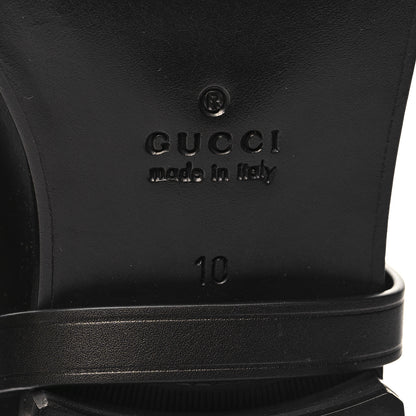 Gucci Cordovan Lux Mens Zelda Harness Riding Boots 10 Black Amber Honey 7 of 7