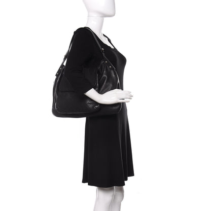 Chanel Caviar Stitched Pocket In The City Hobo Black 2 of 11