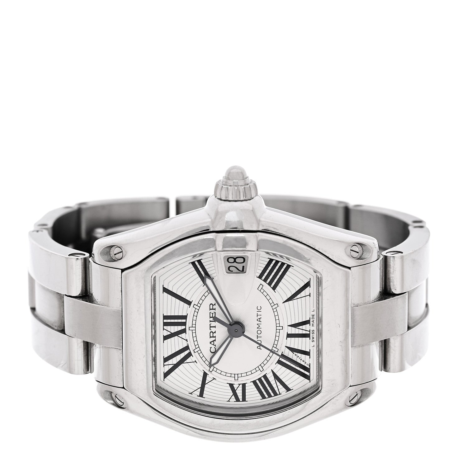 Cartier Stainless Steel 37mm Roadster Automatic Watch 2 of 4