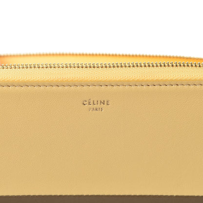 Celine Lambskin Large Zip Around Multifunction Wallet Butter 6 of 12