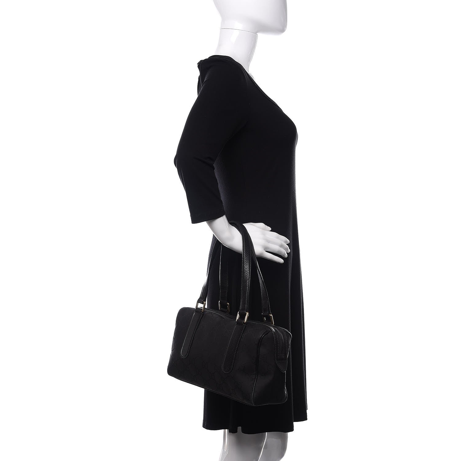 Gucci Monogram Small Boston Black 2 of 10
