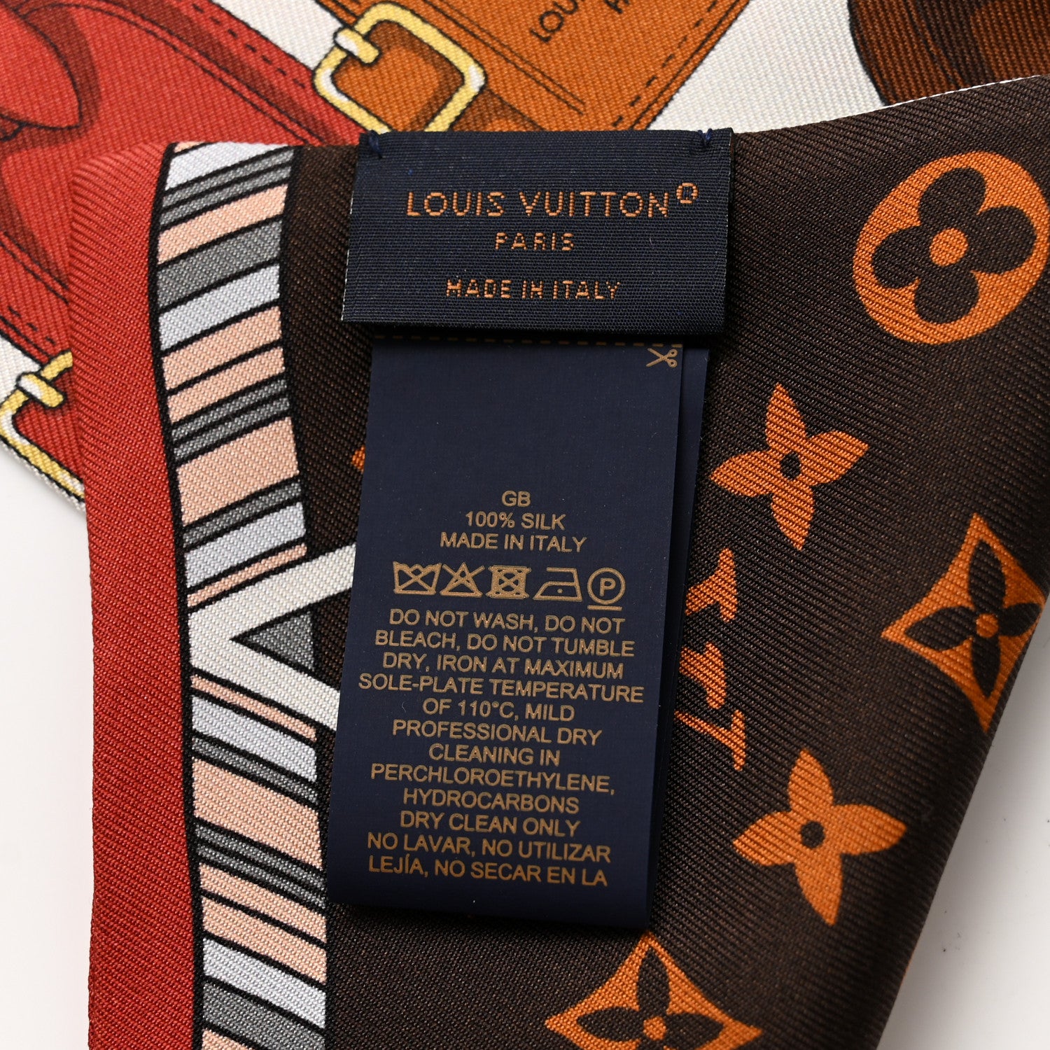Louis Vuitton Silk Monogram My LV Tags Bandeau Brown 1632981