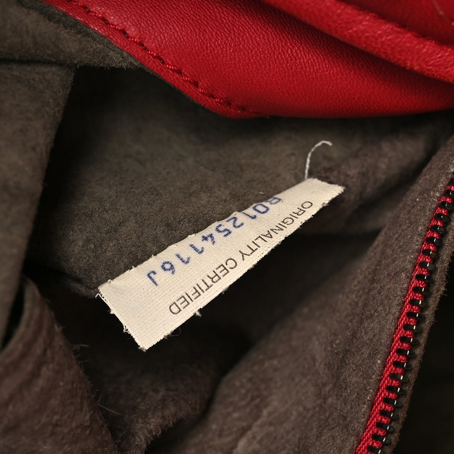 Nappa Intrecciato Medium Garda Bag Red