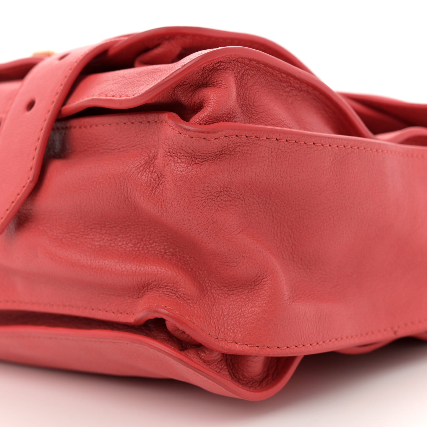 Lambskin Medium PS1 Satchel Deep Coral