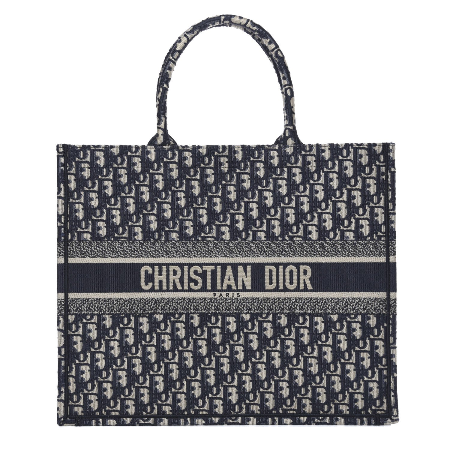 Christian Dior Oblique Book Tote Blue Multicolor 1 of 11