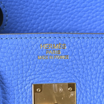 Hermes Togo BIRKIN 35 Bleu Hydra 6 of 10