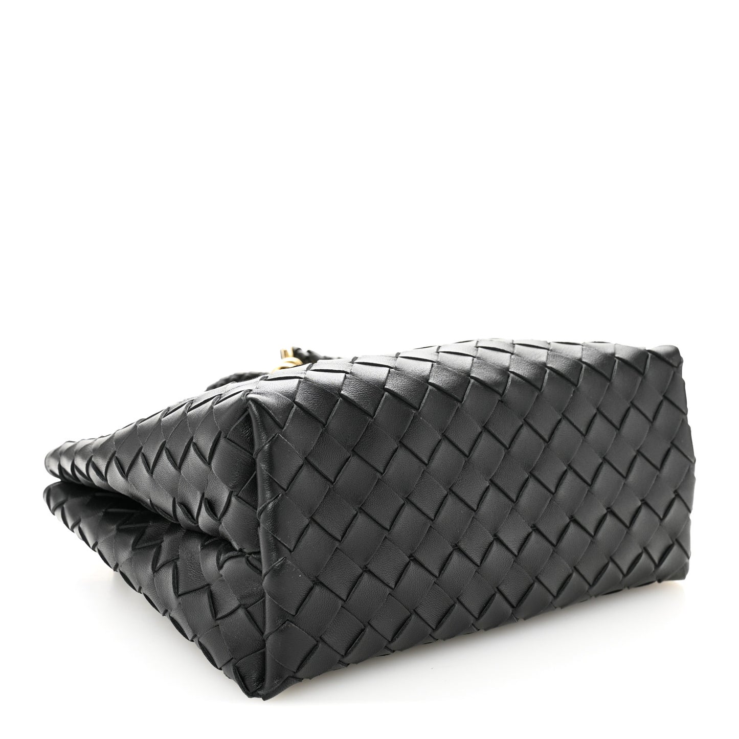 Nappa Intrecciato Small Andiamo Shoulder Bag Black