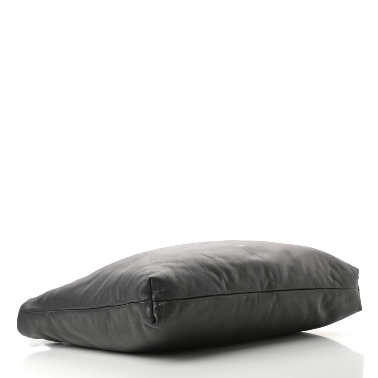Calfskin Reversible Pillow Tote Black Flamma