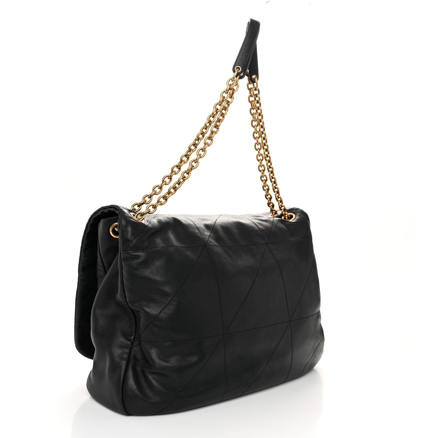 Saint Laurent Lambskin Matelasse Monogram Large Jamie 4.3 Black 3 of 12