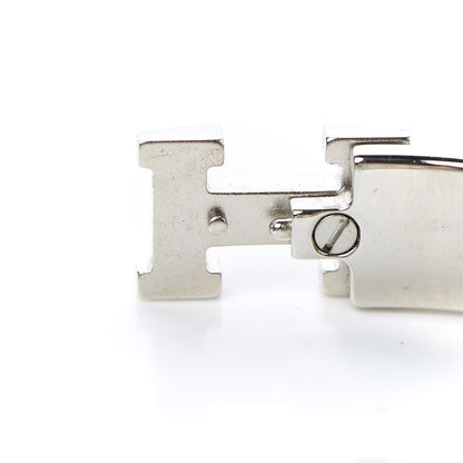 Hermes Enamel Narrow Clic Clac H Bracelet PM Orange White 5 of 7