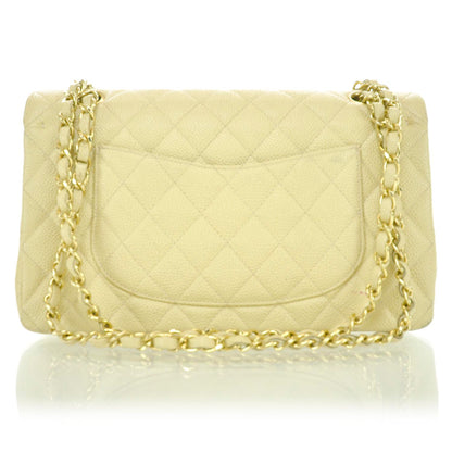 Chanel Caviar Quilted Medium Double Flap Beige 3 of 12
