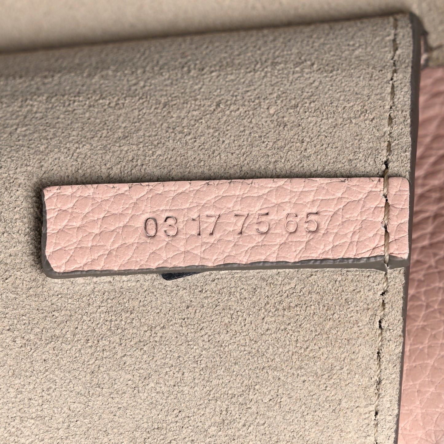 Calfskin Mini Faye Shoulder Bag Cement Pink