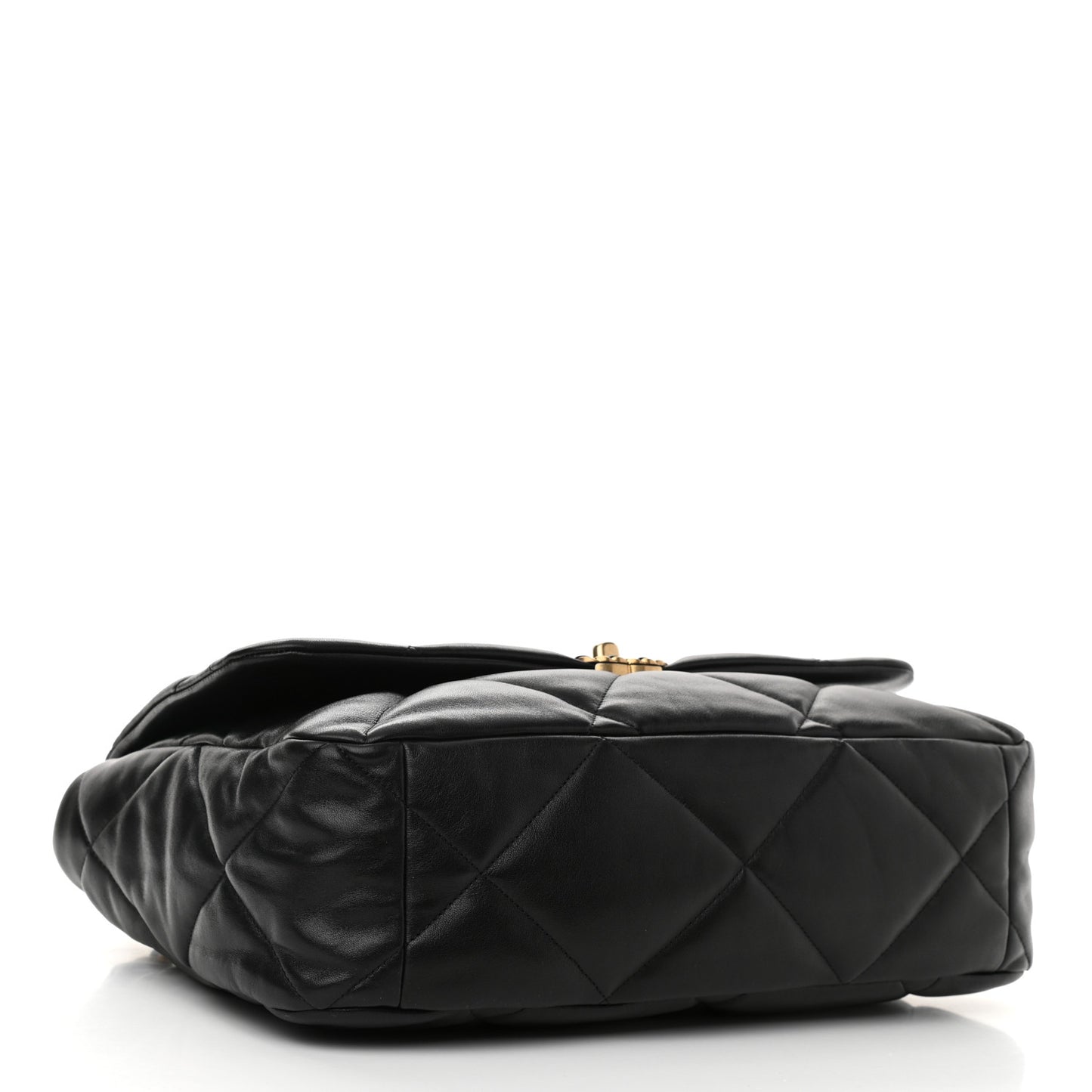 Lambskin Quilted Maxi Chanel 19 Flap Black