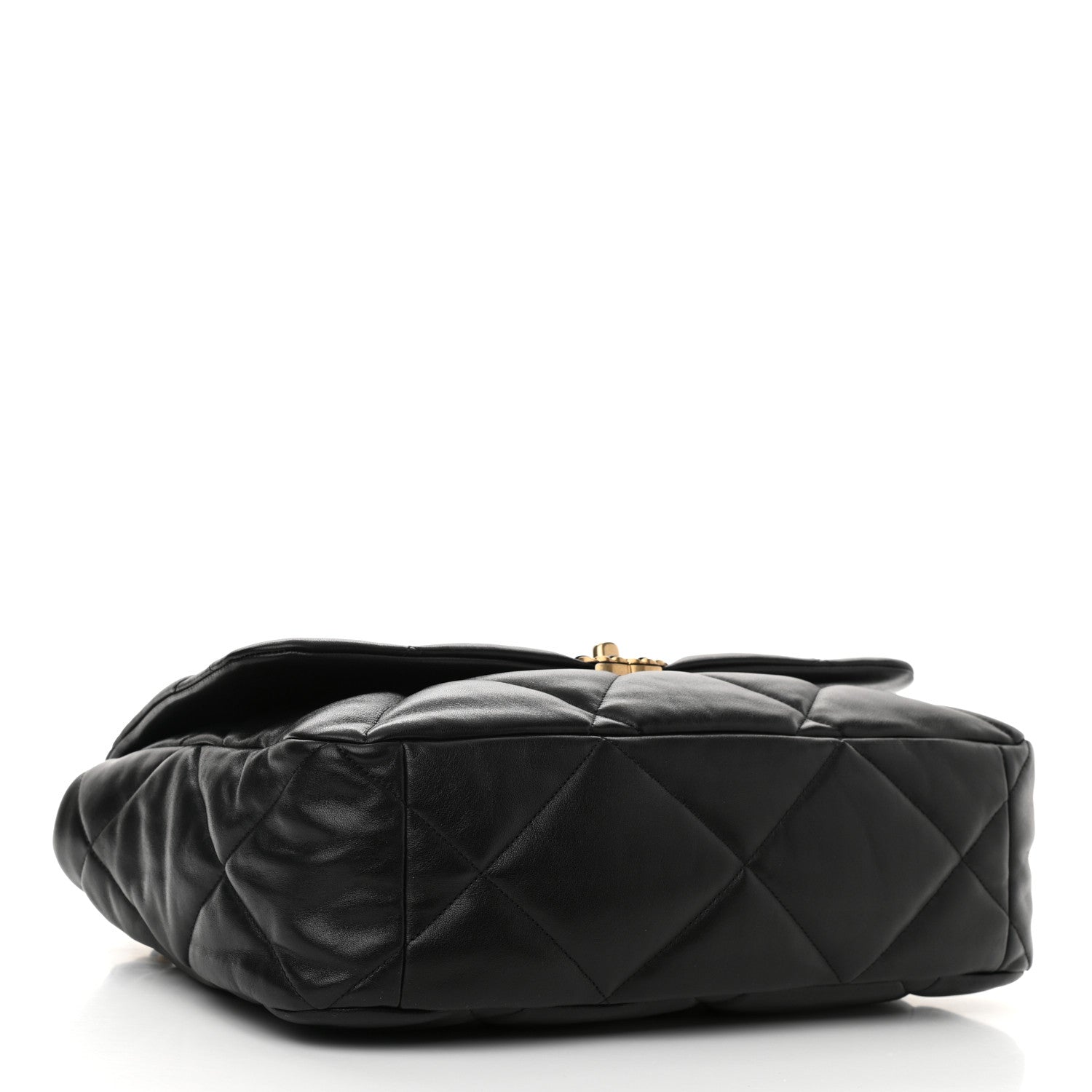 Chanel Lambskin Quilted Maxi Chanel 19 Flap Black 4 of 10
