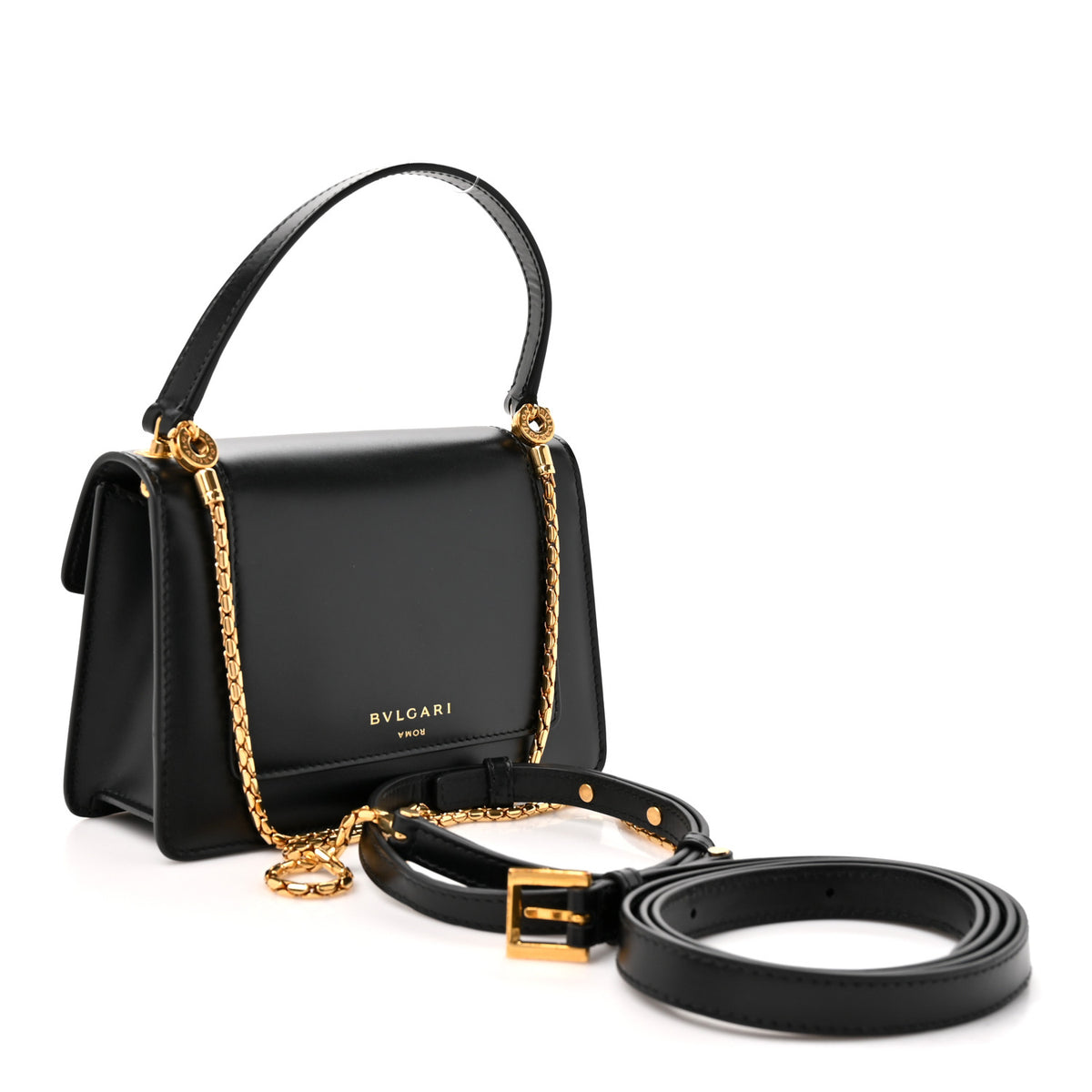 Bulgari X ALEXANDER WANG Calfskin Serpenti Forever Belt Bag Black 4 of 10