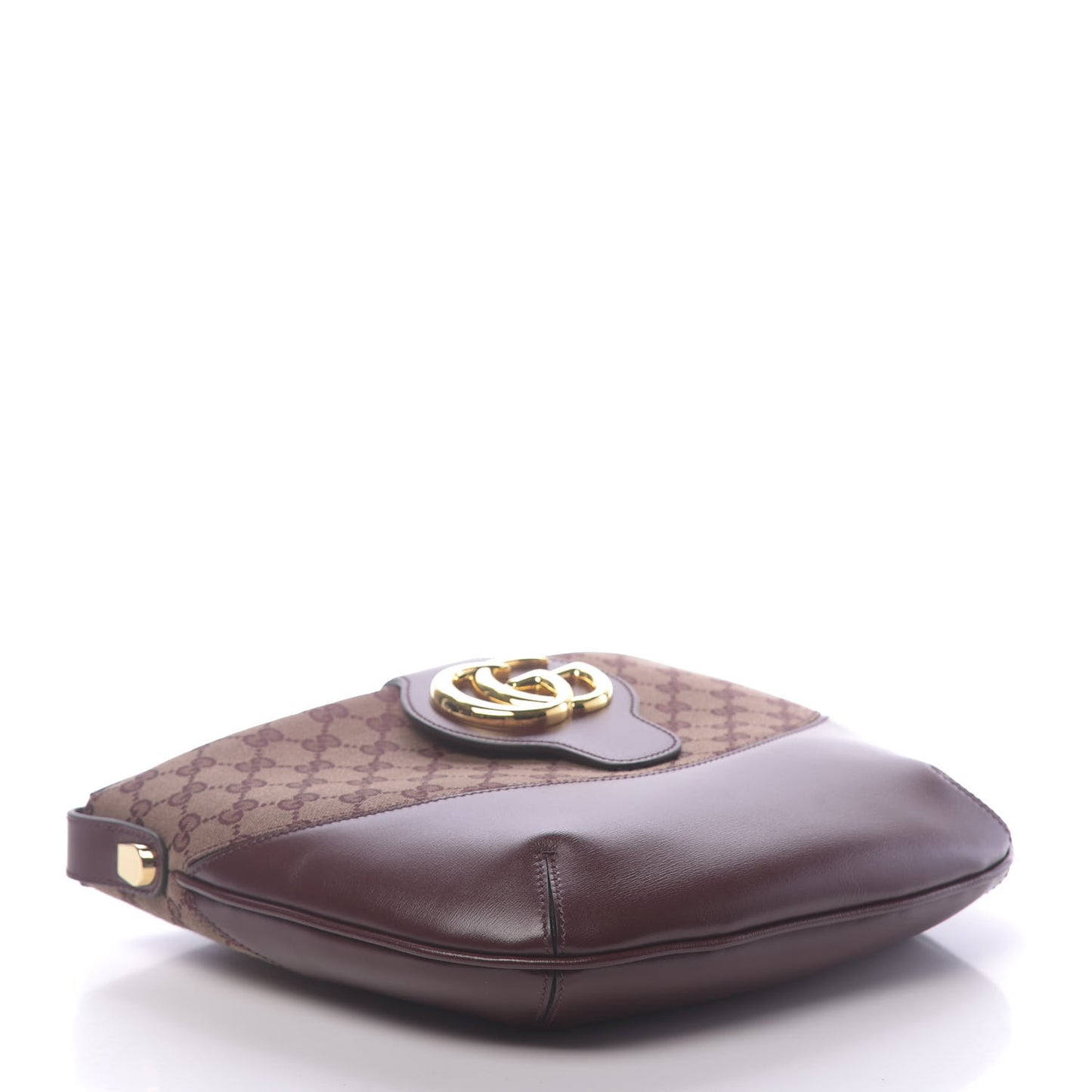 GG Monogram Calfskin Medium Arli Shoulder Bag Sahara Rubino Chardonnay