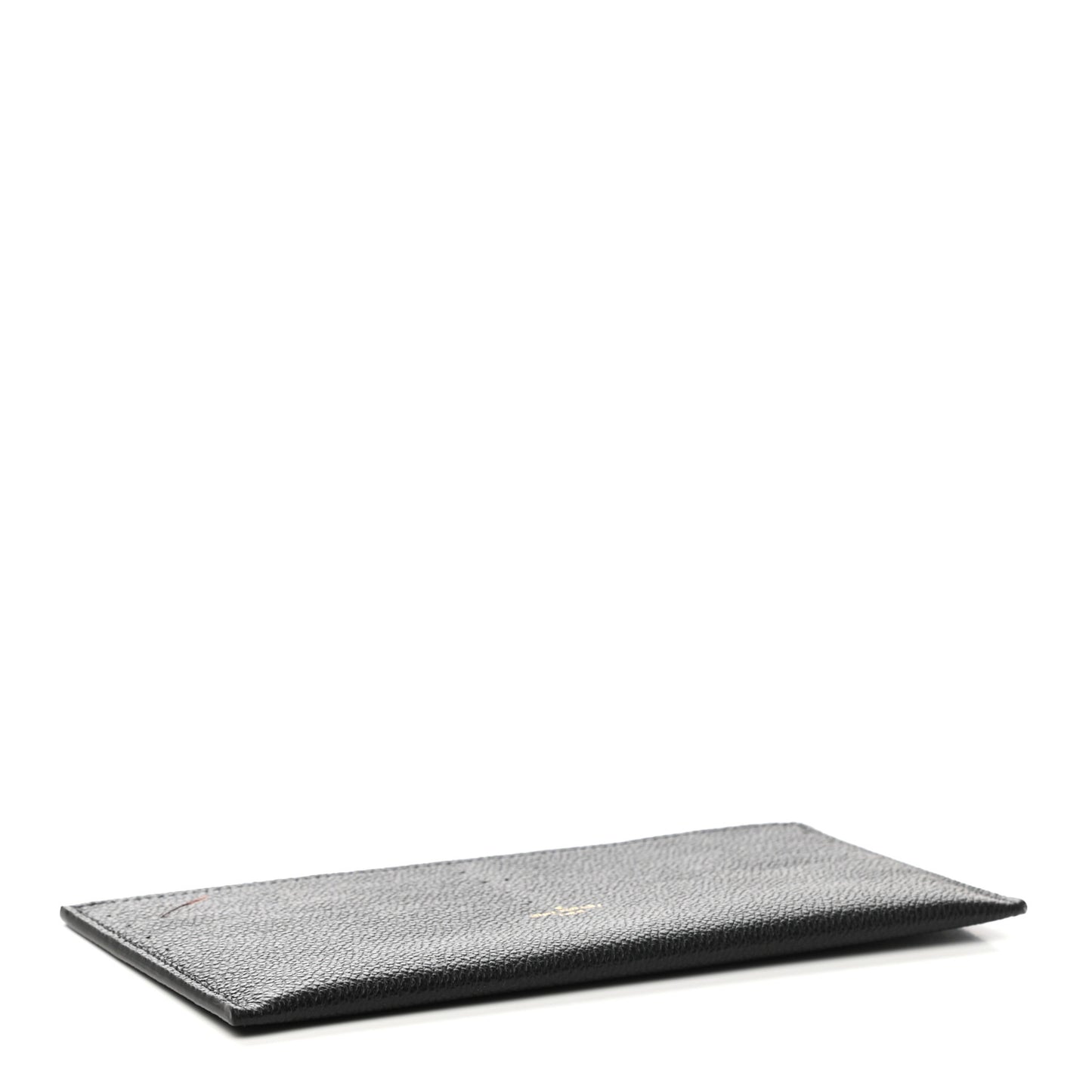 Calfskin Felicie Chain Wallet Card Holder Insert Black