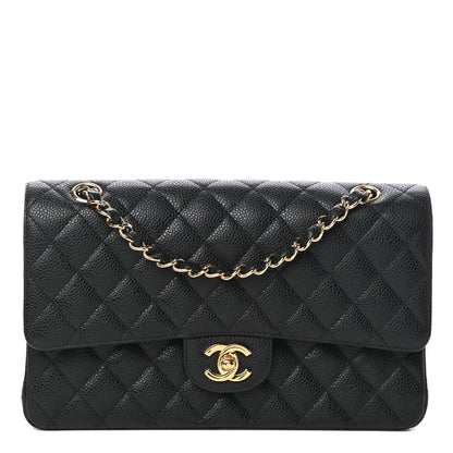 Chanel Caviar Quilted Medium Double Flap Black 1 of 10