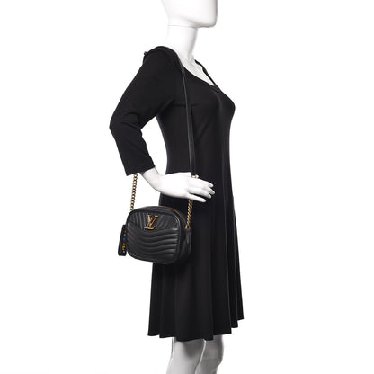 Louis Vuitton Calfskin New Wave Camera Bag Black 2 of 11