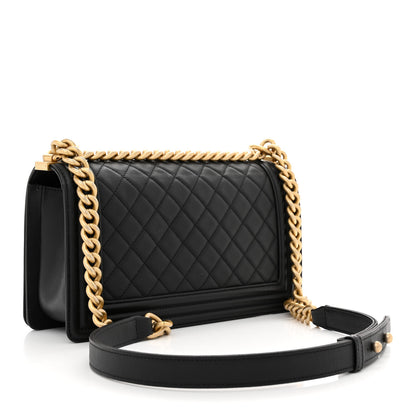Chanel Caviar Quilted Medium Boy Flap Black 3 of 10