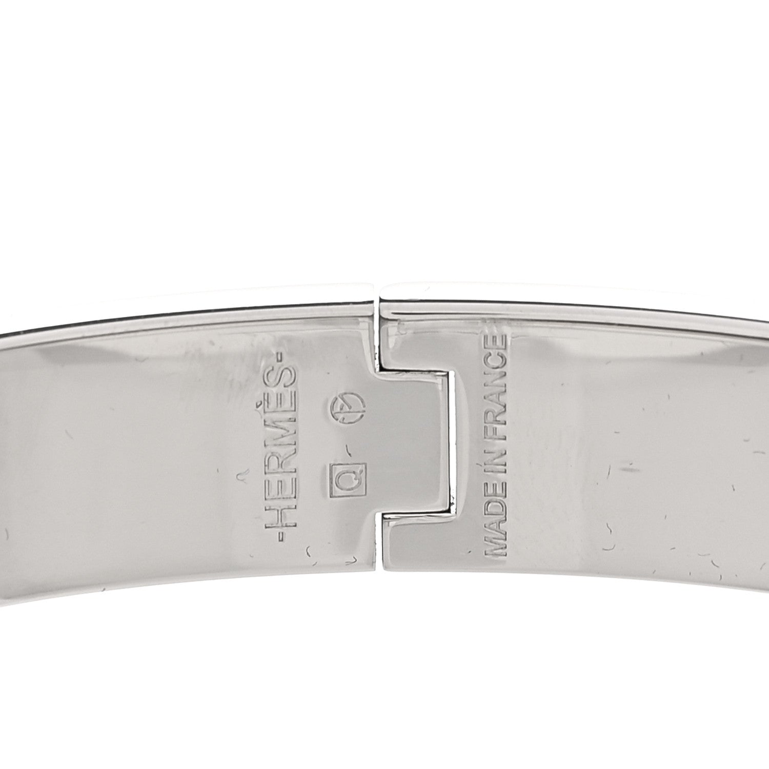Hermes Narrow Enamel Clic Clac H Bracelet GM Bleu Profond 3 of 4